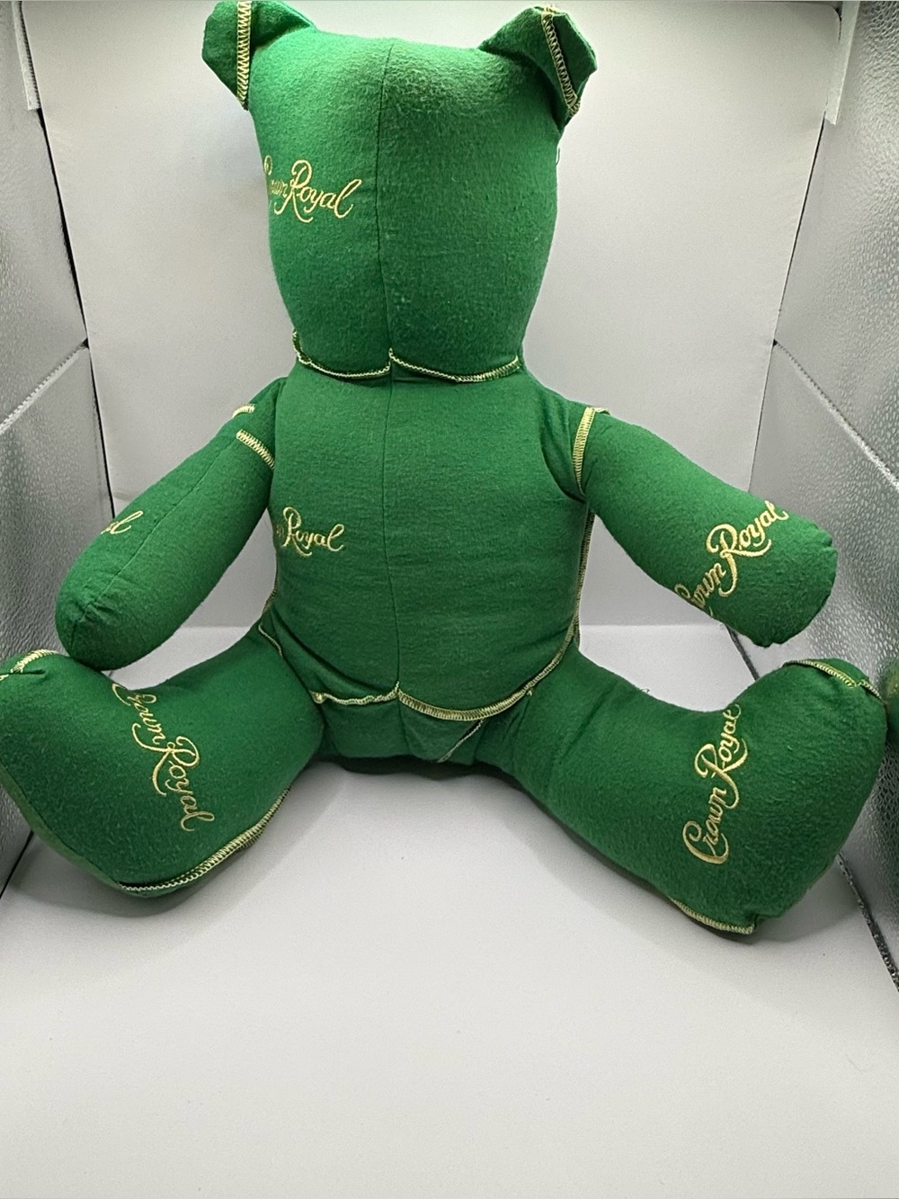 Handmade Crown Royale Bear Plush Stuffed Animal One of A Kind